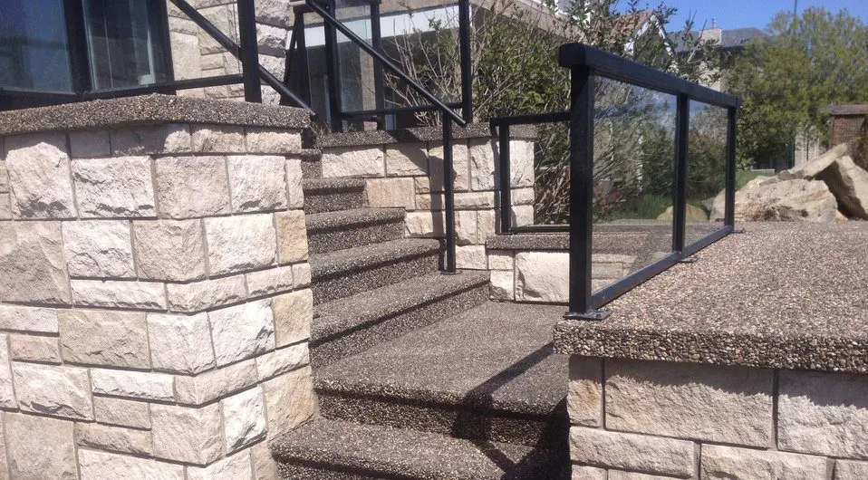 custom precast concrete step project