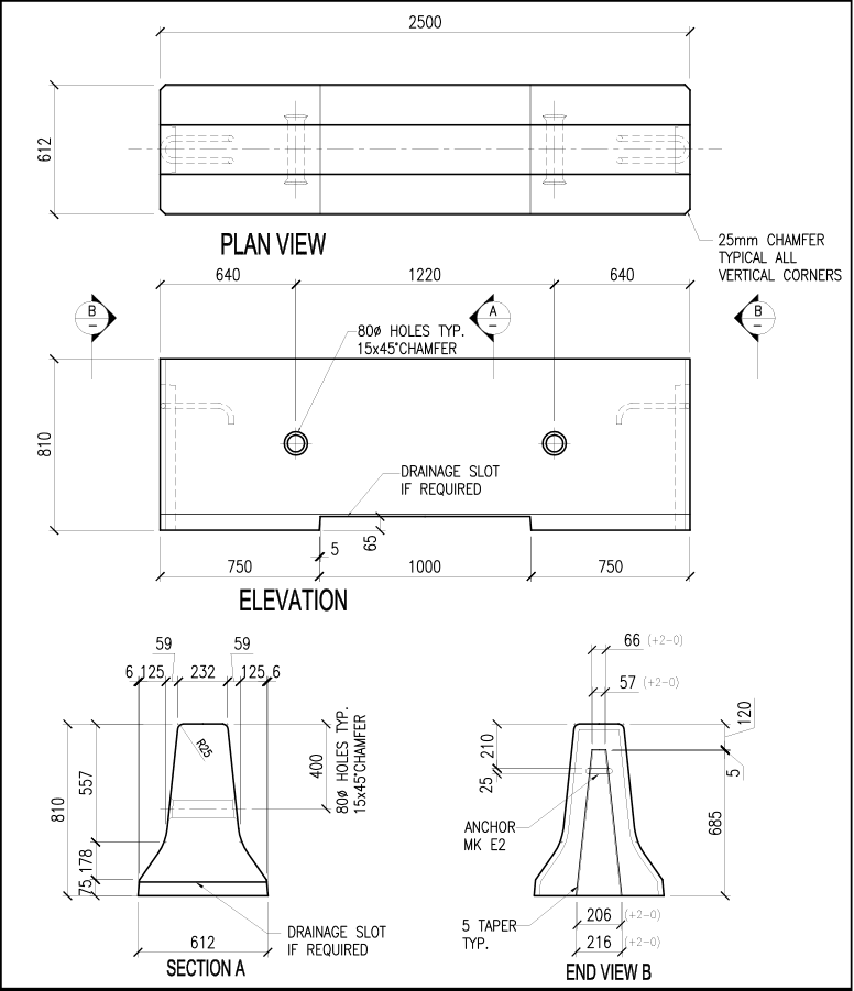 810-CMB-E Barrier schematic