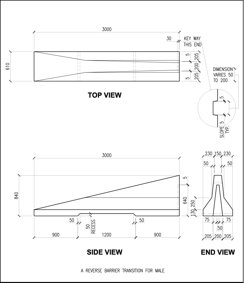 New Jersey Transition Barrier schematic