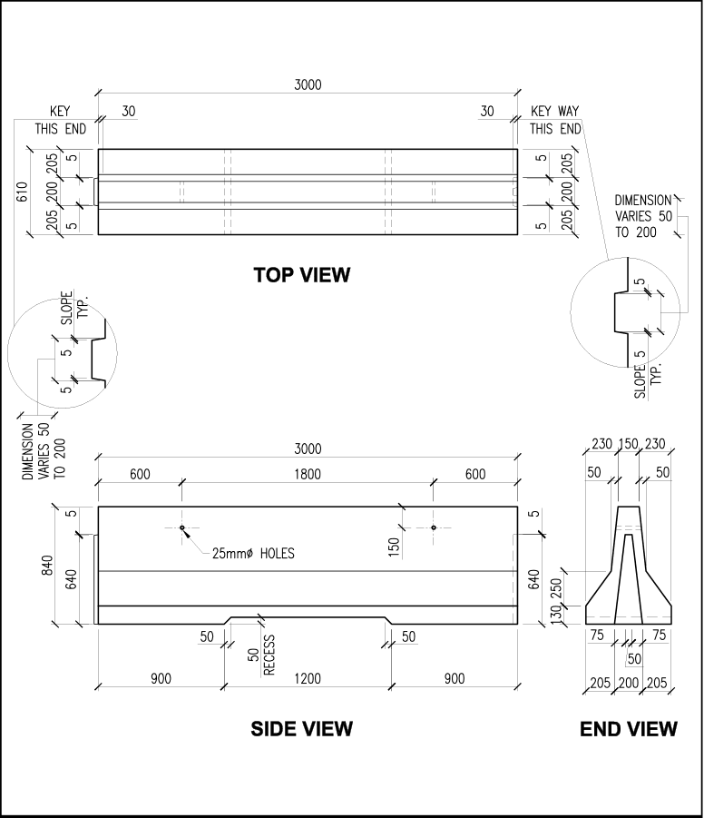 New Jersey Barrier schematic